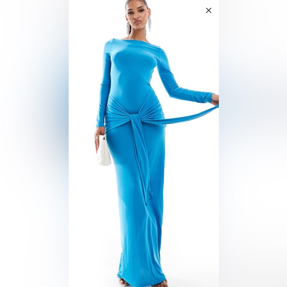 ASOS tie front dress